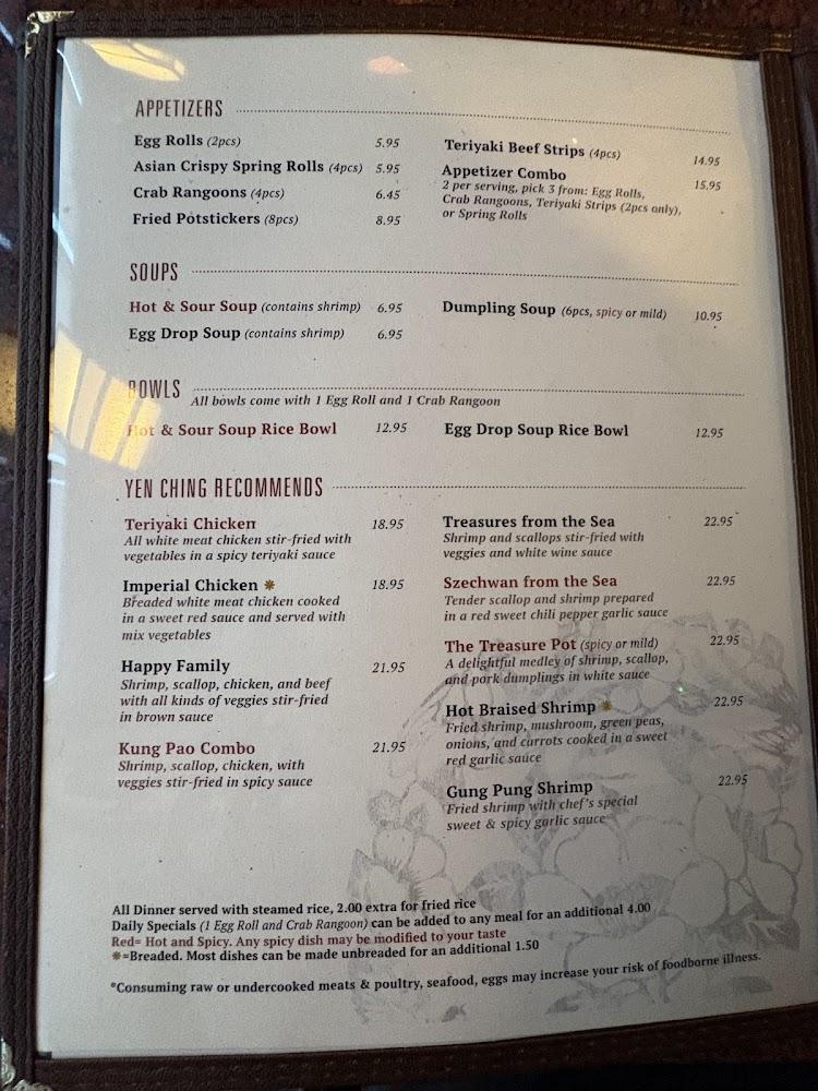 Yen Ching 4 Wontons